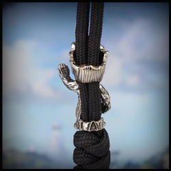 Темлячная бусина "Грут" для ножей, мельхиор