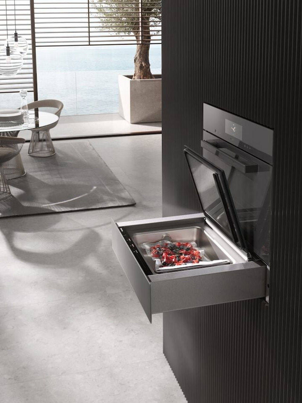 Встраиваемый вакууматор без ручки Miele EVS7010 OBSW