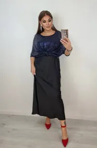 Платье с накидкой 03573-1 Фабрика Моды