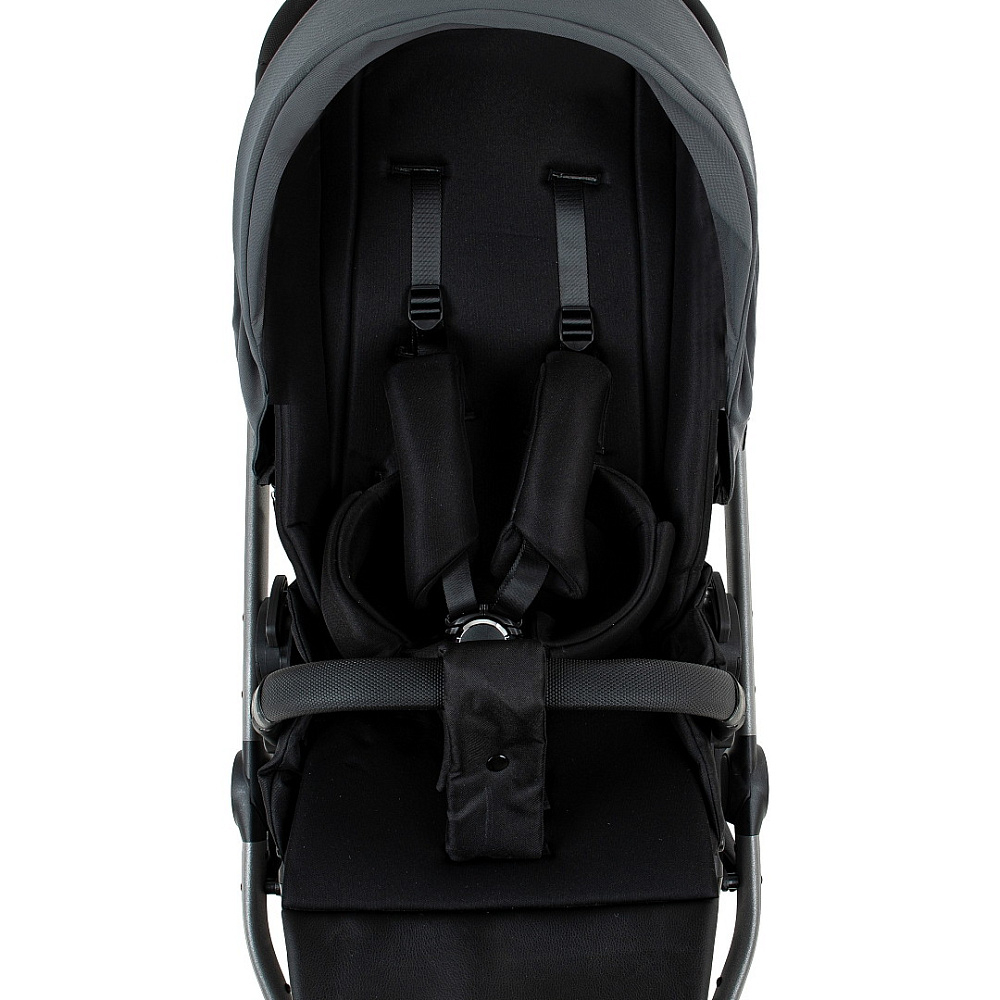 Детская коляска Pituso Sole 3 в 1 с автокреслом Santiso Pro Black PMPT/021 Grey