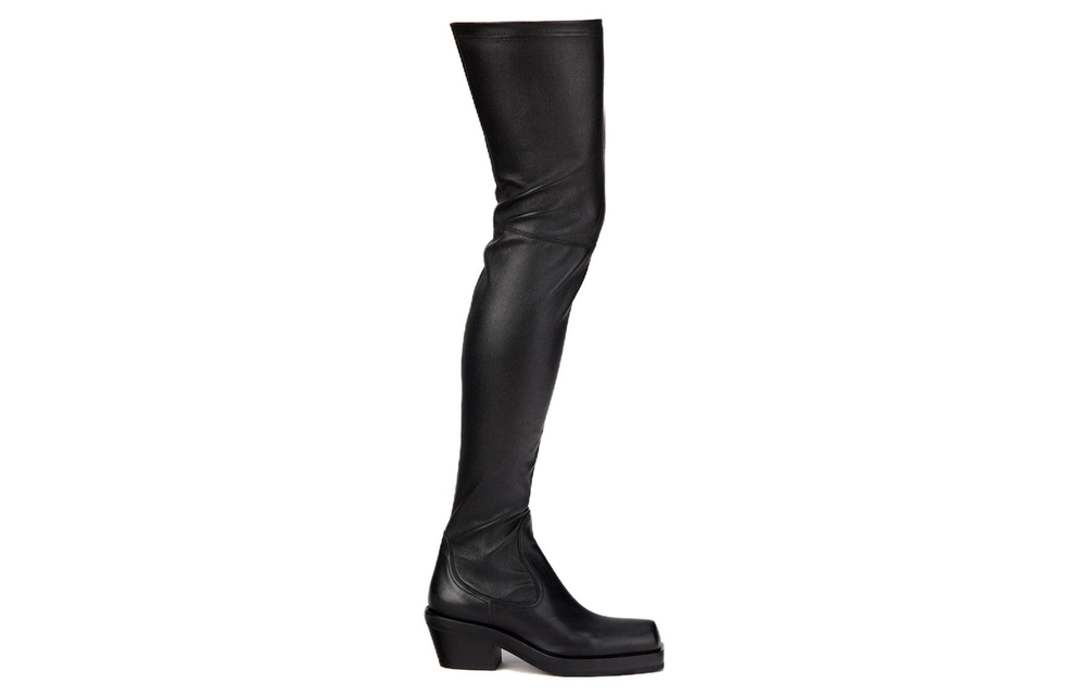 AGL PU Over the knee Boots 6cm Women"s Black