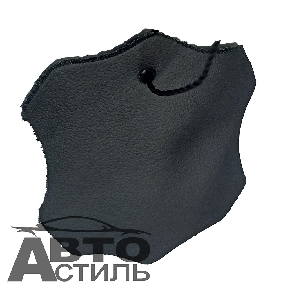 Оплетка на руль круглая Coolpart MAXIMAL (38*38) НАТУР КОЖА черный/черный FX09-BL-BL
