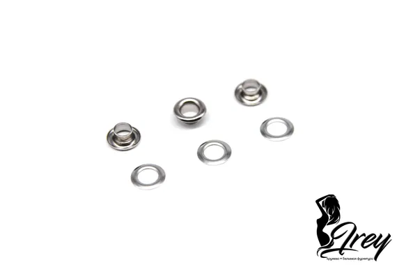 Люверсы 4 мм, серебро