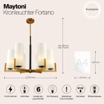 Люстра на штанге Maytoni FORTANO MOD089PL-06BS