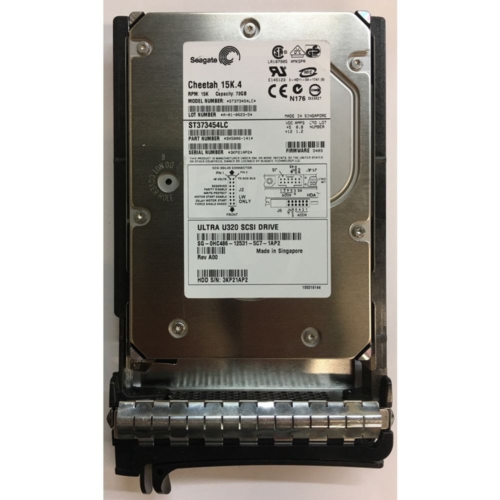Жесткий диск Seagate Dell 15K.4 73,4Gb (U320/15000/8Mb) 80pin U320SCSI 0HC486