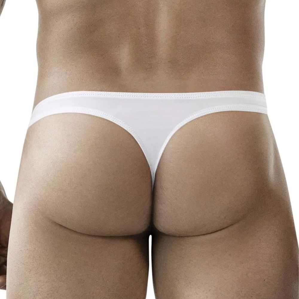 Мужские трусы тонги белые Clever Moda DESIRABLE THONG 183001