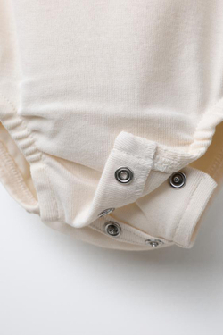 ZARA ОДНОТОННЫЙ КОМПЛЕКТ ИЗ БОДИ И ПОЛЗУНКОВ, ЭКРЮ