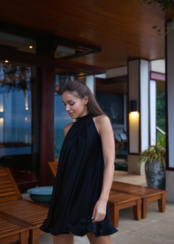 Платье Плиссе Черный