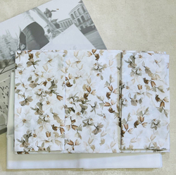 Постельное белье 2 спальное евро Mirabello Arbor бежевое