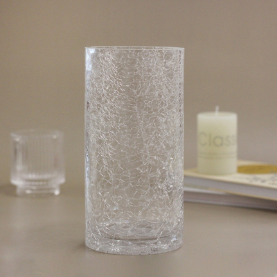 Ваза стеклянная «Паутинка» 10*20см