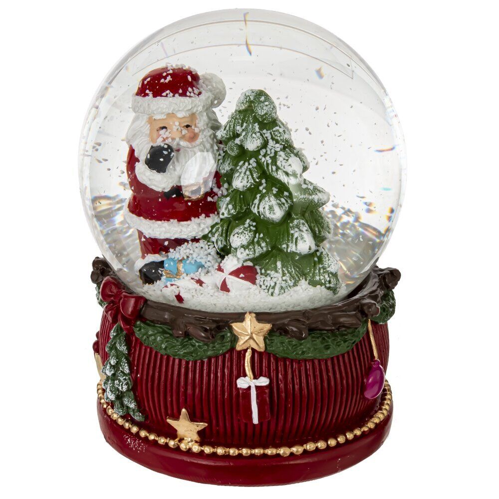 GAEM Фигурка декоративная "Дед Мороз/Снеговик" в стекл шаре, L6 W6 H8,5 см, 2в.