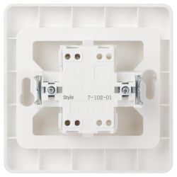 Выключатель Intro Style 7-102-01 с подсветкой, 10А-250В, IP20, СУ, белый
