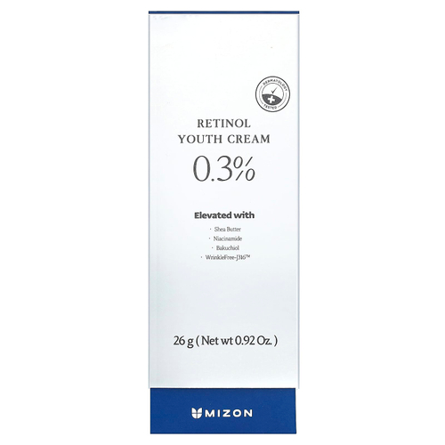 Mizon, Крем для молодости с ретинолом, 0,3%, 26 г (0,92 унции)