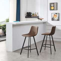 Полубарный стул Netro, 66 см, коричневый