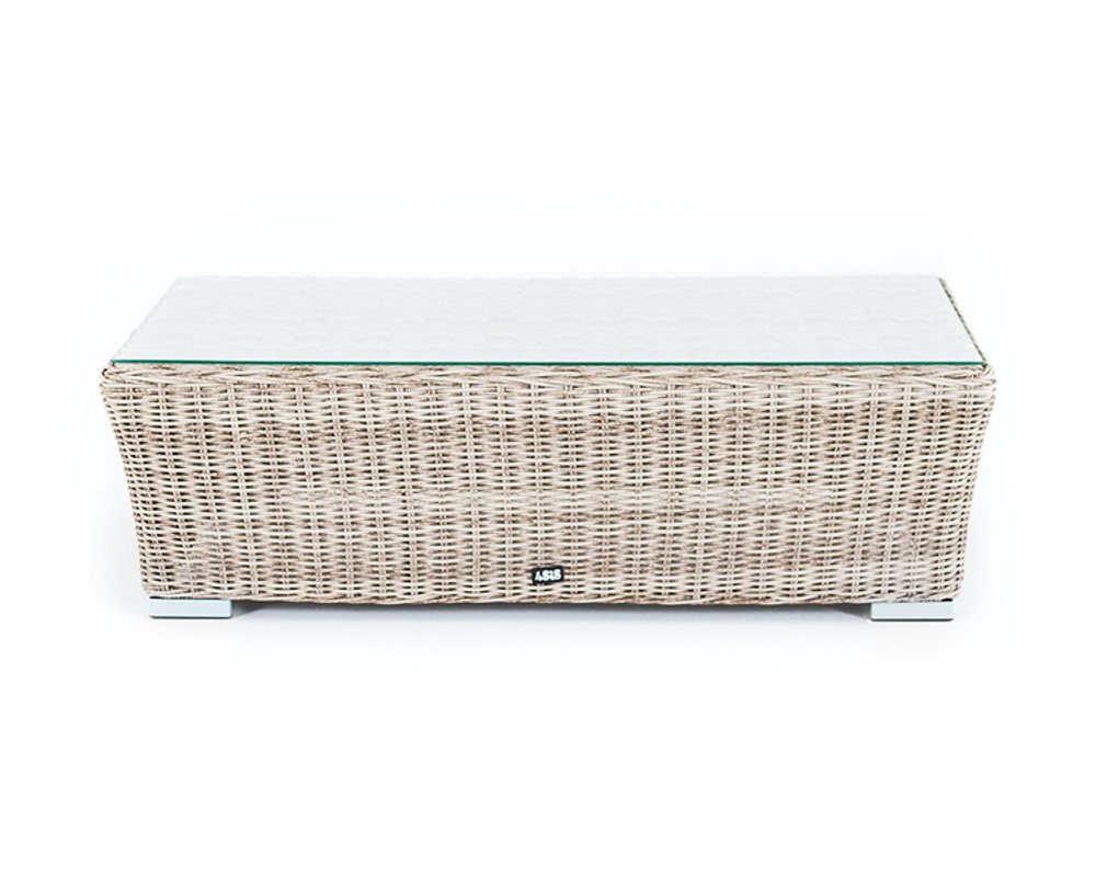 "Капучино" журнальный столик из искусственного ротанга, цвет бежевый