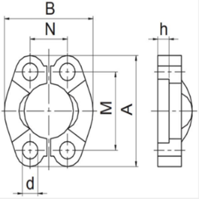 Комплект скоб AFS304B 1.1/4 (2 шт.)