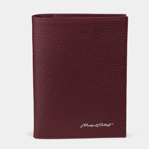 Обложка на паспорт и для автодокументов Paris Easy из натуральной кожи теленка бордового цвета