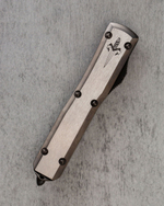 Автоматический складной нож Vespa Marfione Custom Knives Ultratech Tanto Blackwash Steel Satin Handle M390 123-1BKS (черный-сталь)