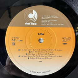Винтажная виниловая пластинка LP ABBA АББА Mamma Mia (Япония 1976) (Оби)