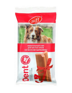 TITBIT жевательный снек DENT со вкусом баранины для собак крупных пород - 270 гр