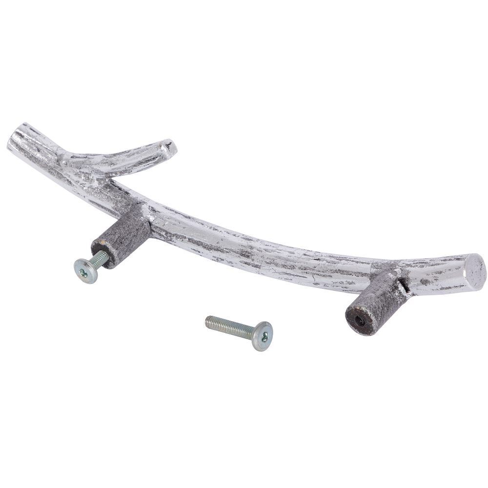 Ручка мебельная Арт Ринг mini левая Античное серебро