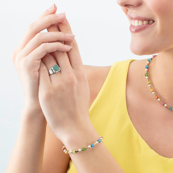 Кольцо Coeur de Lion Green-Silver 1200/40-0517 54 размер 17,2