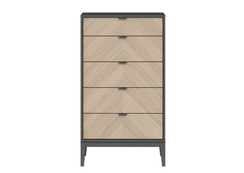 Комод Fjord 5 ящиков (темно-серый)