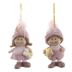 GAEM Фигурка декоративная подвесная "Дети", L4 W3 H7,5 см, 2в.