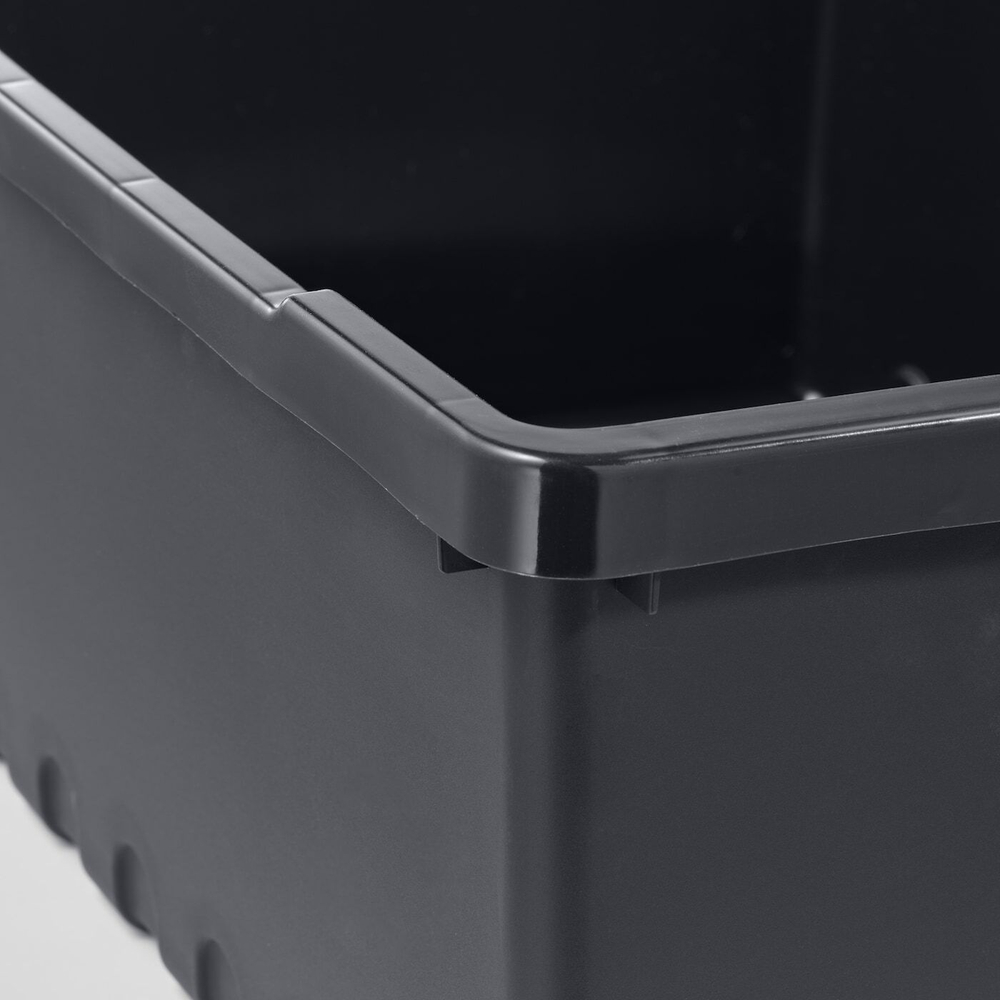 IKEA UPPSNOFSAD  (ИКЕА УППСНОФСАД)  -  Контейнер, черный, 35x25x14 см/9 л
