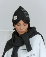 Шапка Une Petite Emeute Однослойная Chess Bastards серая