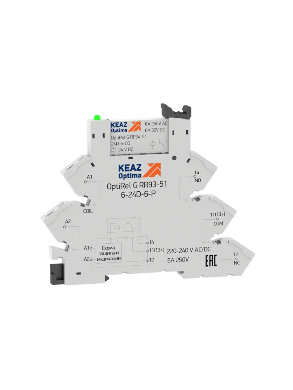 Модуль релейный OptiRel G RM38-61-24U-6-P-CO КЭАЗ 280992