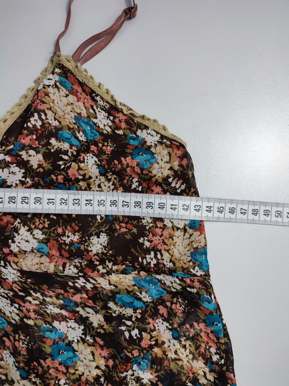 Топ Miss Wan летний с цветами 52 размер