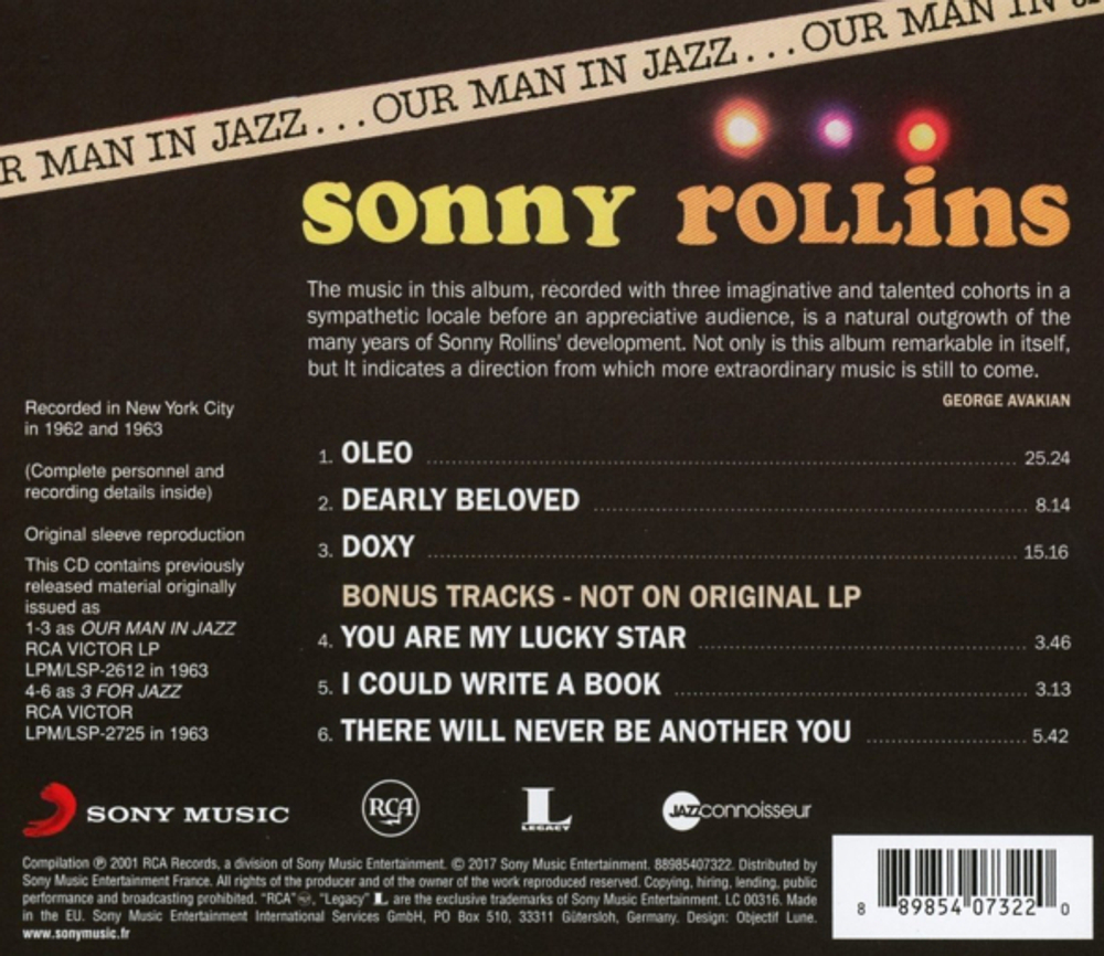 Sonny Rollins / Our Man In Jazz (CD)