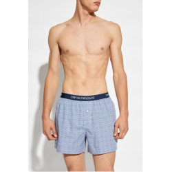 Мужские трусы-шорты голубые Emporio Armani 110991_4F576 20611