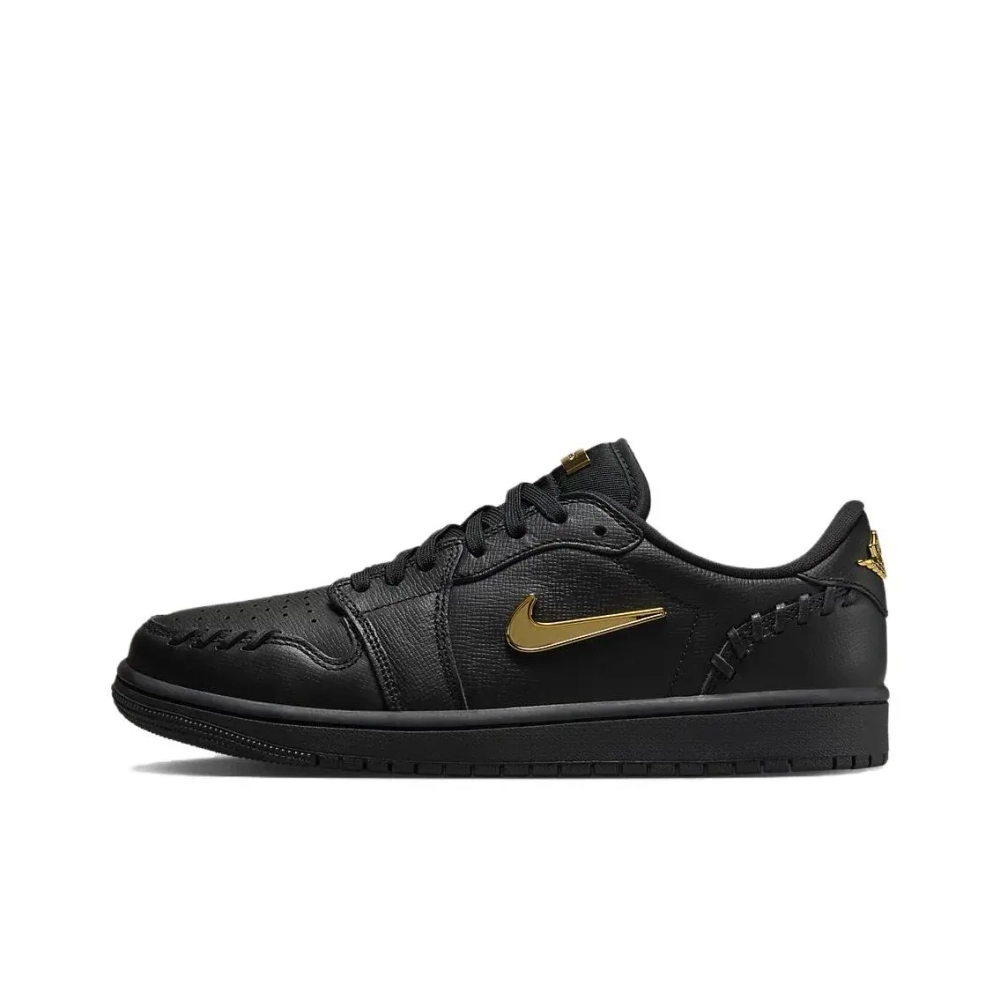 Женские кроссовки Air Jordan 1 Low Method of Make 'Black Metallic Gold' FN5032-007
