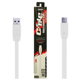Кабель USB - MicroUSB Remax RC-001m (2 м.) Белый
