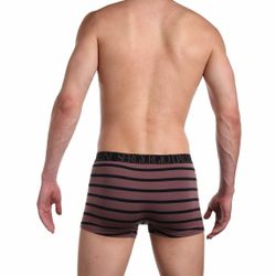 Мужские трусы боксеры коричневые в полоску Sergio Dallini SG2929-1