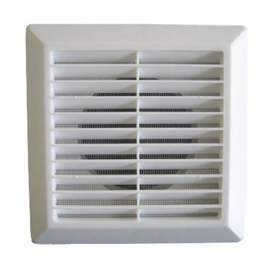 Решётка вентиляционная разъёмная 175х175 мм с москитной сеткой с фланцем 100 мм