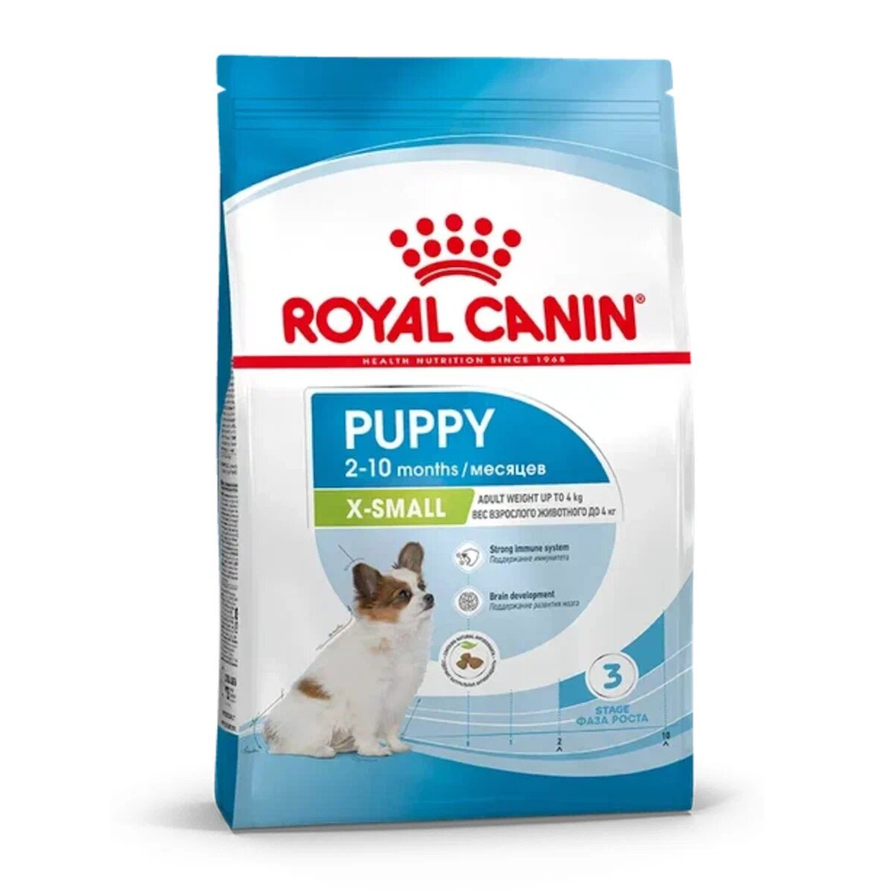 Сухой корм Royal Canin X-Small Puppy для щенков очень мелких размеров до 10 месяцев Сухой корм Royal Canin X-Small Puppy для щенков очень мелких размеров до 10 месяцев