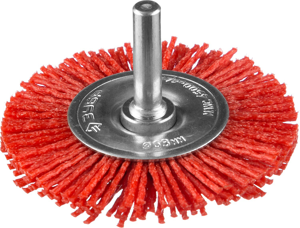 ЗУБР 63 мм, нейлоновая проволока, щетка дисковая для УШМ, Профессионал (35161-063)