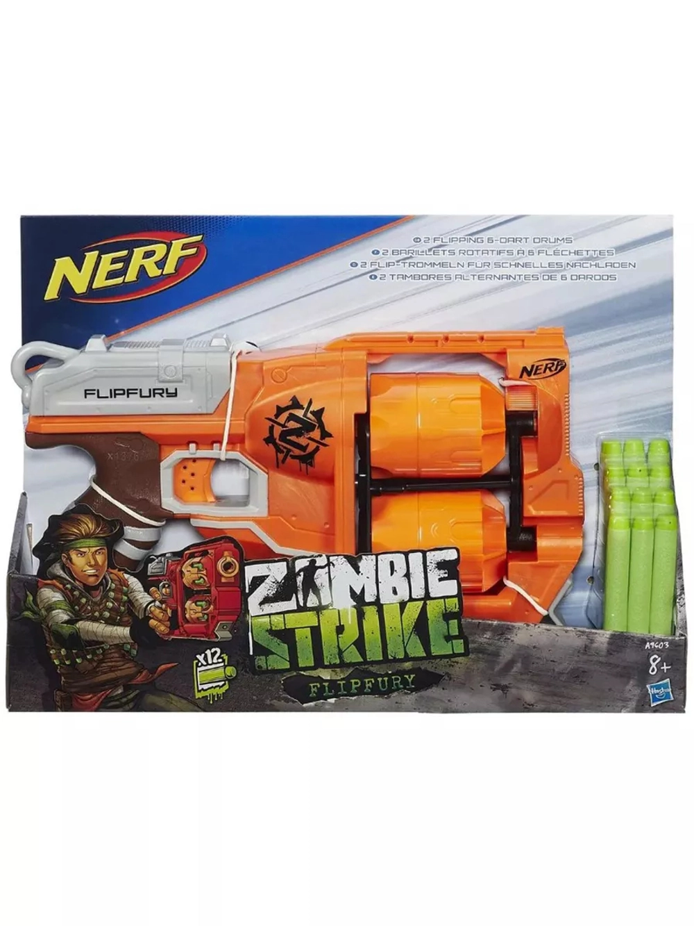 Бластер Нерф Зомби Страйк Zombie Strike Переворот A9603