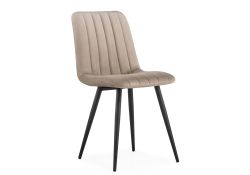 Стул на металлокаркасе Дани бежевый / черный