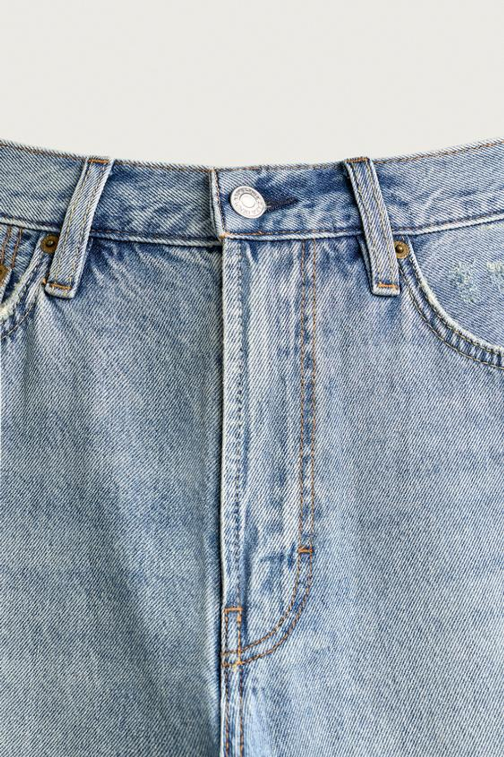 ZARA ДЖИНСОВЫЕ ШОРТЫ LOOSE FIT, ВЫЦВЕТШИЙ СИНИЙ