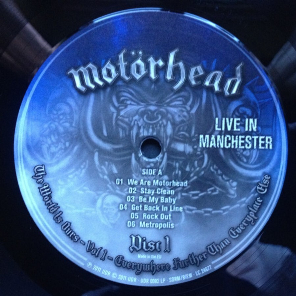 Motorhead / The World Is Ours - Vol 1 (Everywhere Further Than Everyplace Else)(Live In Manchester)(2LP)