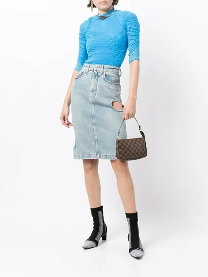 Клатч Louis Vuitton Pochette Accessoires 2008-го года коричневый