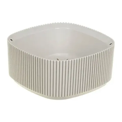 Кашпо СТРИП 200мм 1,6л со вставкой Кремовый