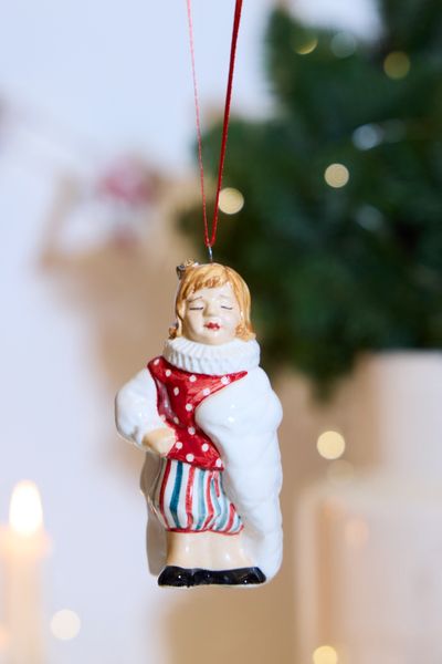 Керамическая елочная игрушка 