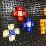 Светящийся конструктор на стену развивающая панель (56х56 см) Х4