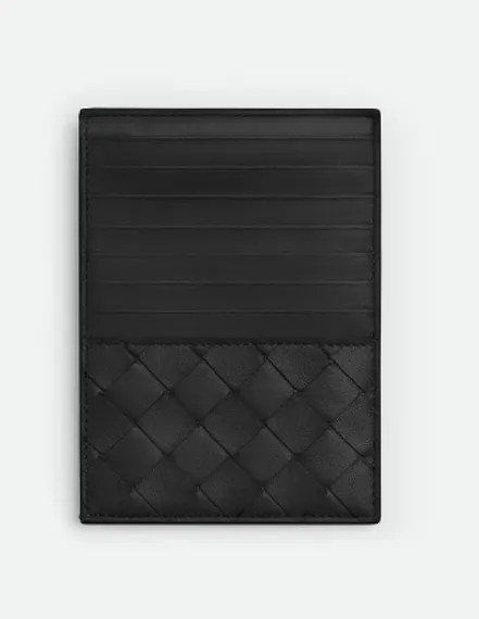 Картхолдер Bottega Veneta с застежкой черный