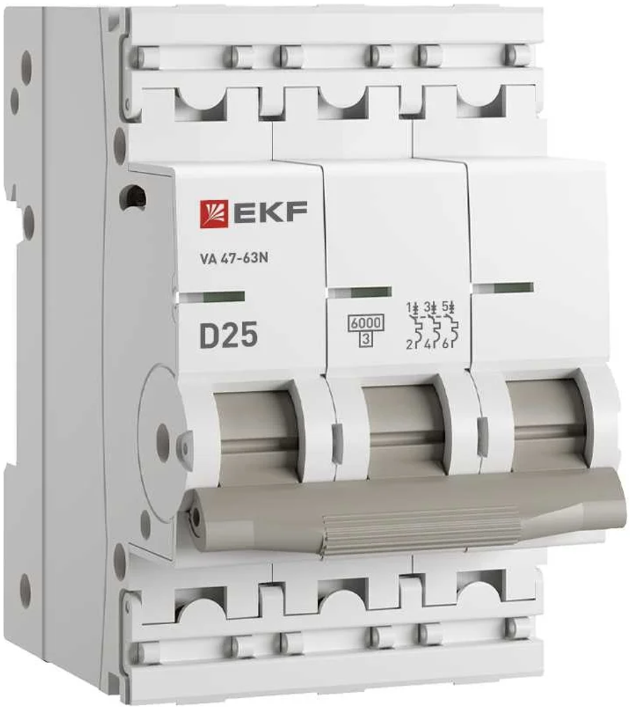 Выключатель автомат модульный 3п D 25А